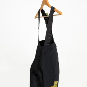 Men's Pure Black/Yellow Bib Shorts